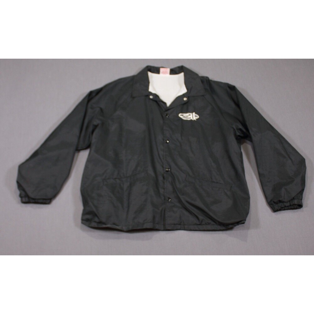 Vintage 311 Windbreaker Jacket Nylon Blend Black Rare Cardinal USA Sz XL